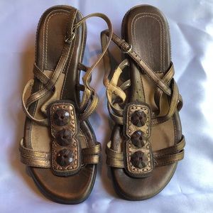 Naturalizer Leather summer Sandals Copper 7 Wide